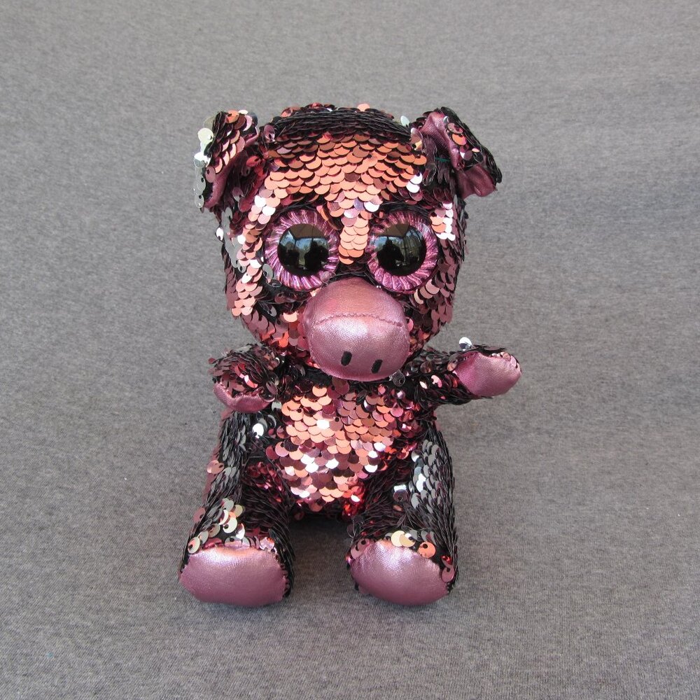 4 for $40 - plush bling sequin pig stuffed animal 2019 (W2046)